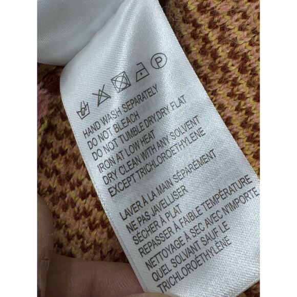 FARM Rio Small Burgundy Toucanissimo Cardigan Long Sleeve Open Front Boho - Picture 11 of 12